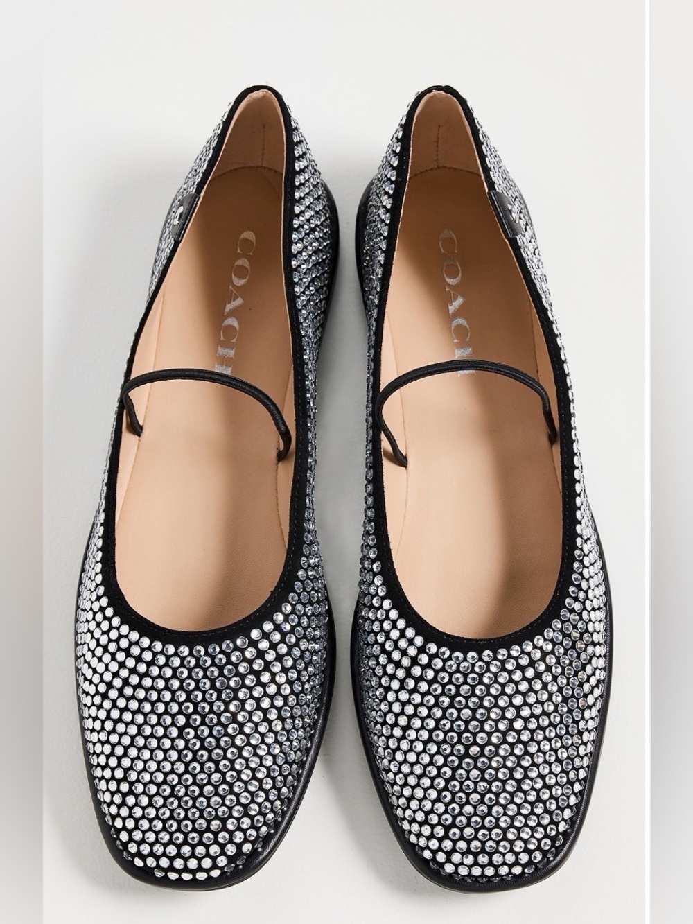 COACH Emilia Crystal Mary Jane Flats